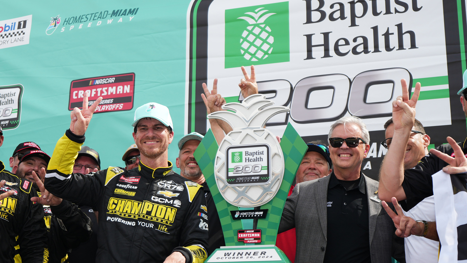 Grant Enfinger doubles down with dramatic fuel-mileage Truck victory at Homestead