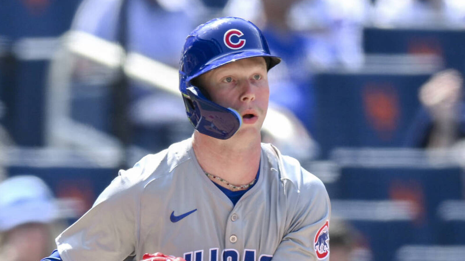 Cubs prospect blasts home run after being thrown at